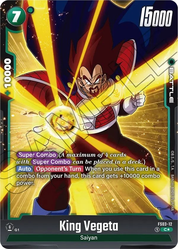 Image for King Vegeta (Bonus Pack Alternate Art) (FS03-12) [Starter Deck 3: Broly]