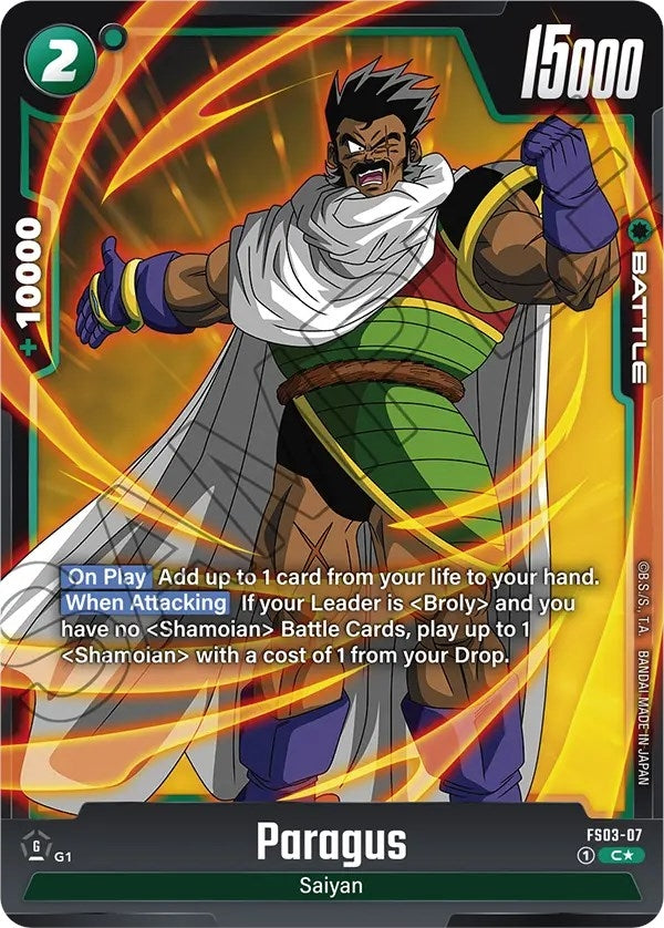 Image for Paragus - FS03-07 (Bonus Pack Alternate Art) (FS03-07) [Starter Deck 3: Broly]