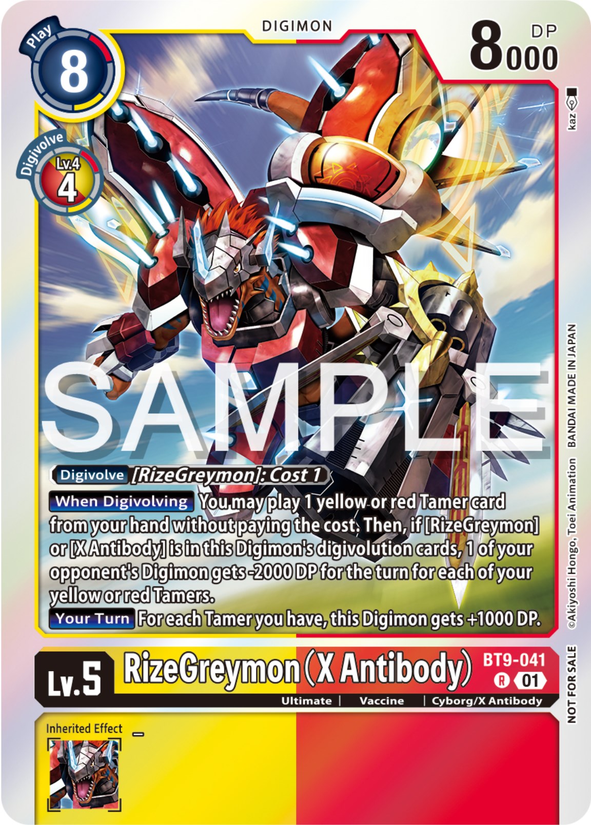 RizeGreymon (X Antibody) [BT9-041] (Event Pack 6) [X Record Promos] | Red Riot Games CA