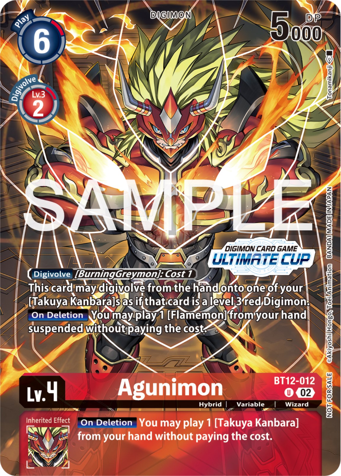 Agunimon [BT12-012] (Ultimate Cup 2024) [Across Time Promos] | Red Riot Games CA