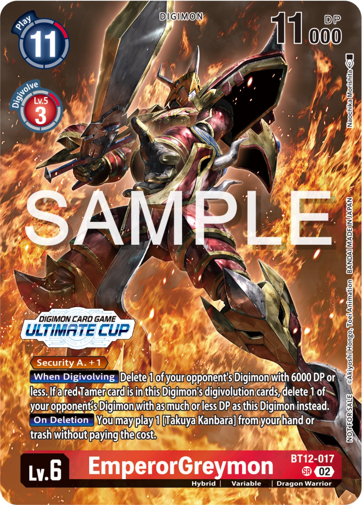 EmperorGreymon [BT12-017] (Ultimate Cup 2024) [Across Time Promos] | Red Riot Games CA