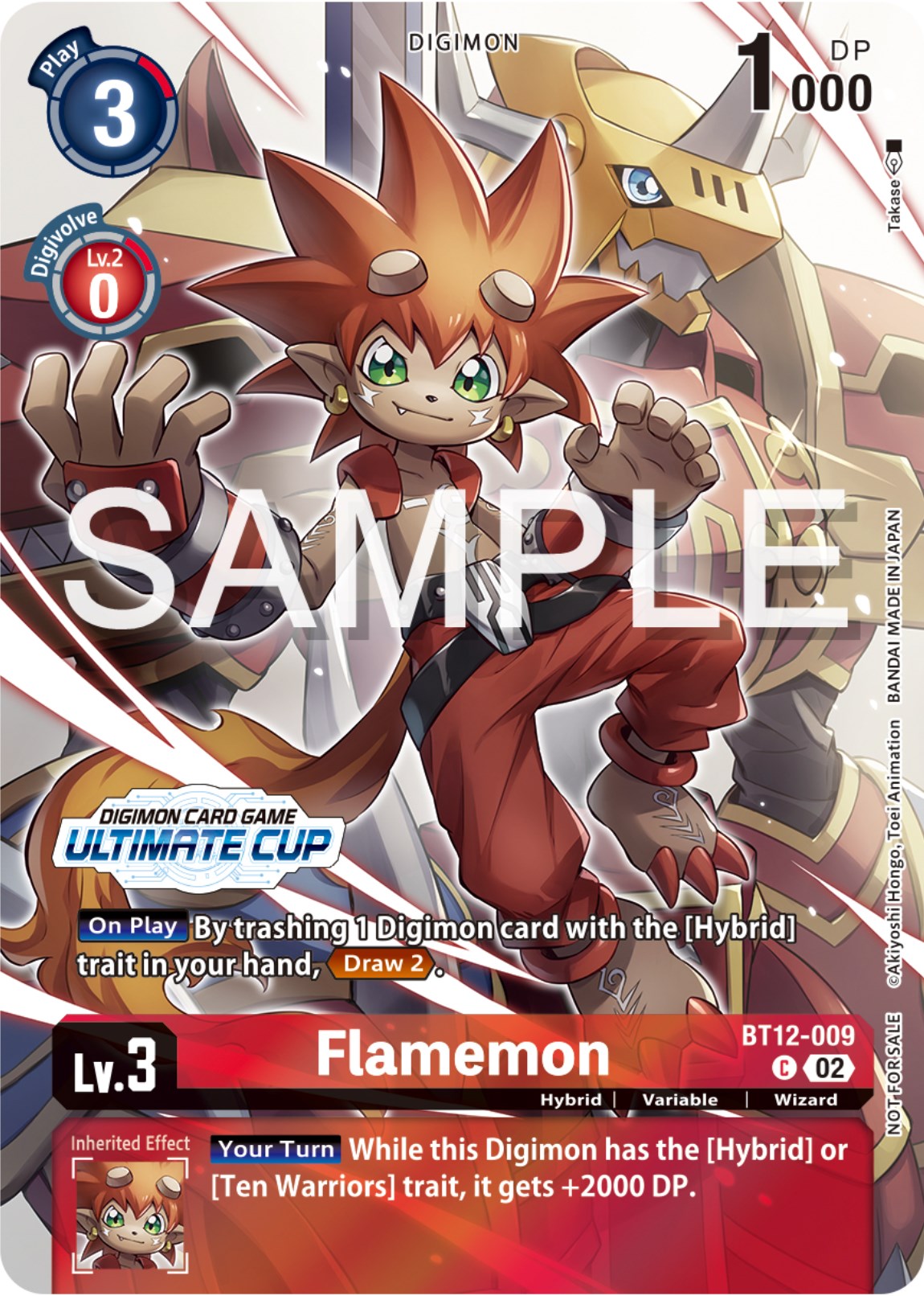 Flamemon [BT12-009] (Ultimate Cup 2024) [Across Time Promos] | Red Riot Games CA