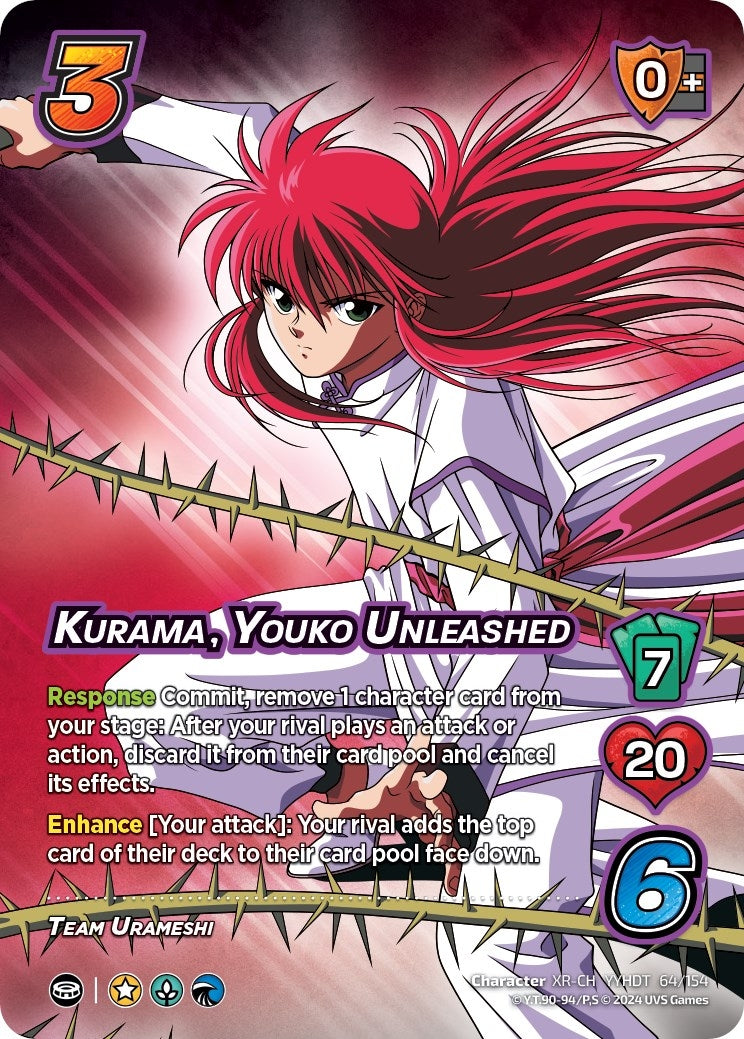Image for Kurama, Youko Unleashed (XR) (64/154) (YDT) - UniVersus