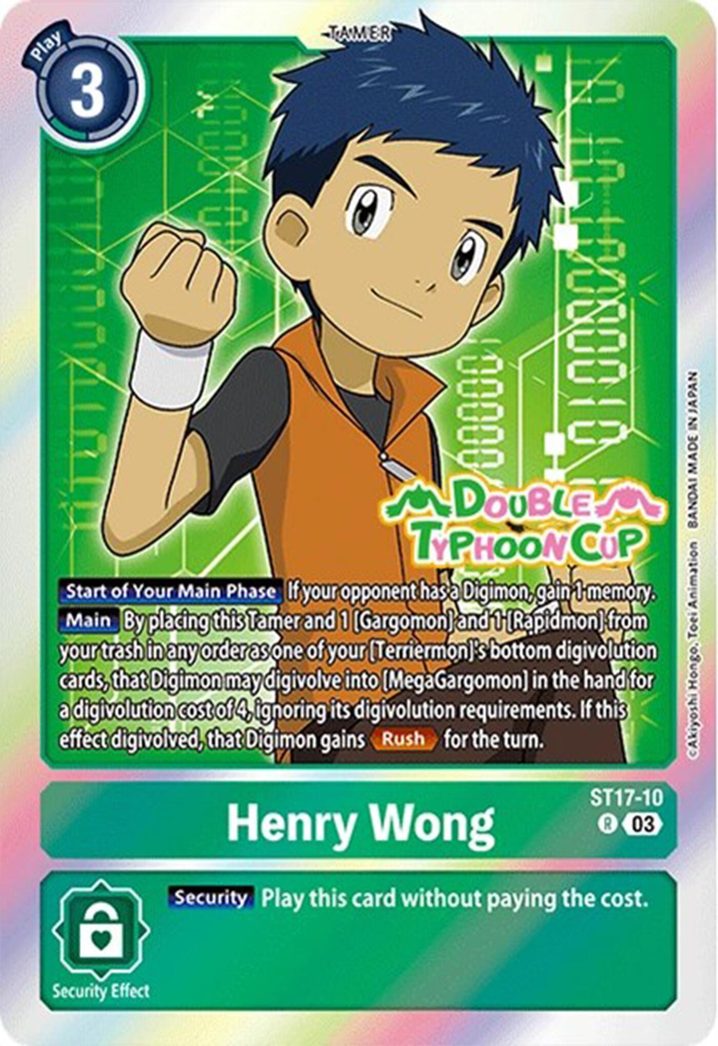 Henry Wong [ST17-10] [Starter Deck: Double Typhoon Advanced Deck Set Pre-Release Cards] | Red Riot Games CA