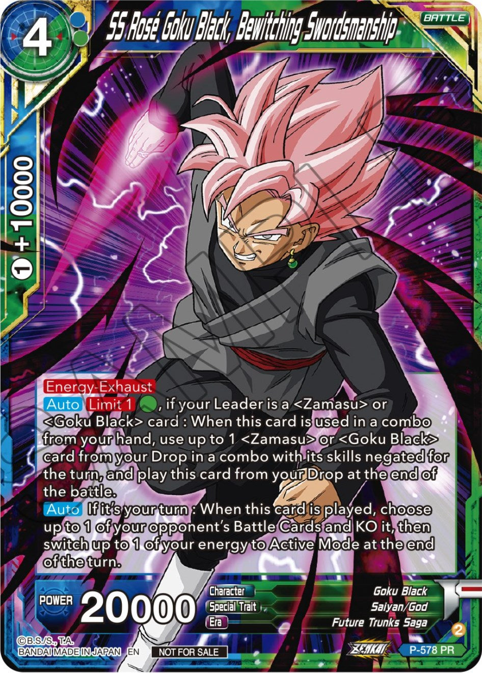 SS Rose Goku Black, Bewitching Swordsmanship (Zenkai Series Tournament Pack Vol.7) (P-578) [Tournament Promotion Cards] | Red Riot Games CA