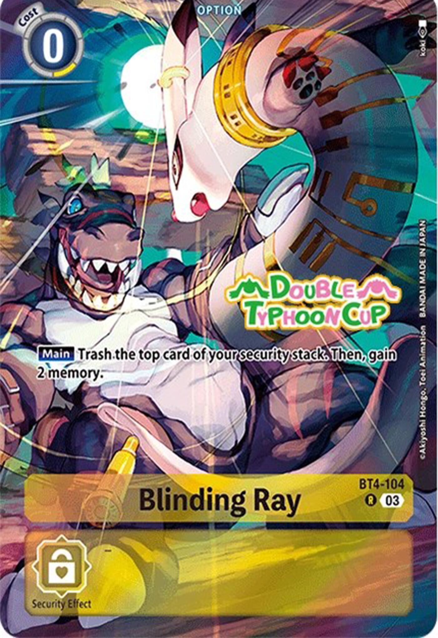 Blinding Ray [BT4-104] (Bonus Pack) [Starter Deck: Double Typhoon Advanced Deck Set Pre-Release Cards] | Red Riot Games CA