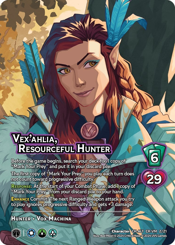 Image for Vex'ahlia, Resourceful Hunter (Alternate Art) (221) [VMMN]