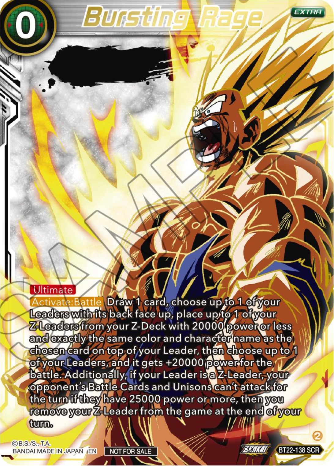 Bursting Rage (Serial Numbered) (BT22-138) [Tournament Promotion Cards] | Red Riot Games CA