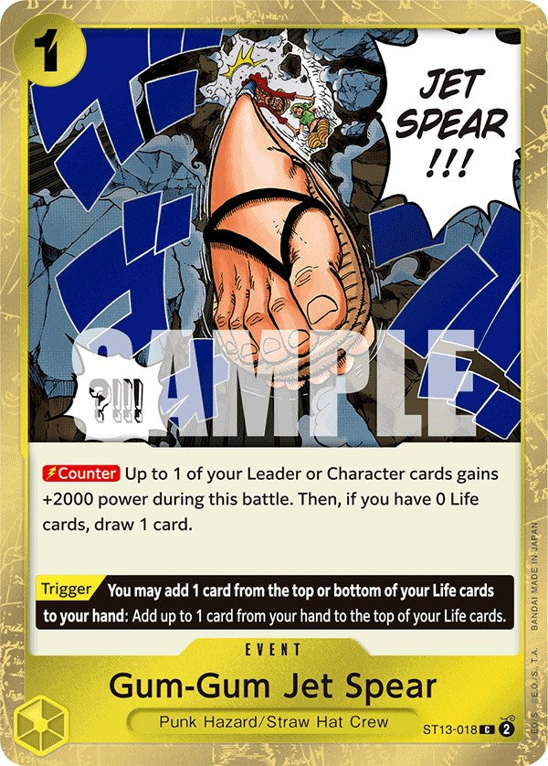 Gum-Gum Jet Spear [Ultra Deck: The Three Brothers] | Red Riot Games CA