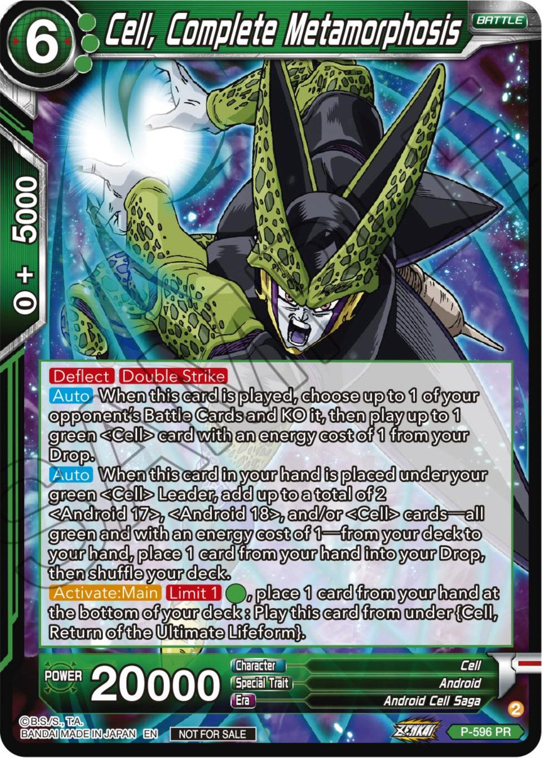 Cell, Complete Metamorphosis (Deluxe Pack 2024 Vol.1) (P-596) [Promotion Cards] | Red Riot Games CA