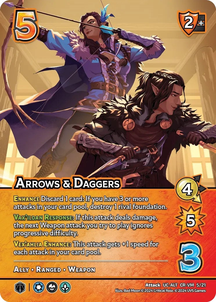 Image for Arrows & Daggers (Alternate Art) (CR-VM 5/21) (UVSP) - UniVersus