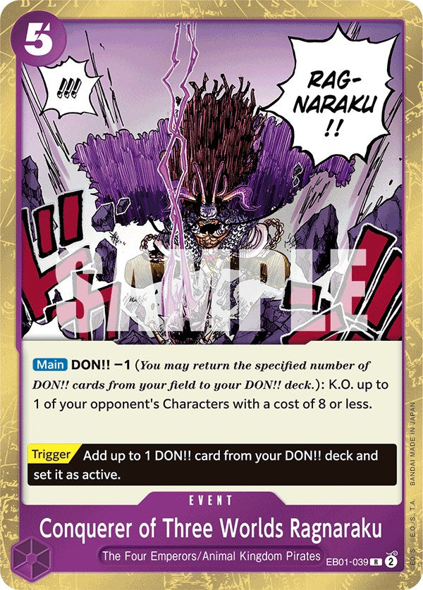 Conquerer of Three Worlds Ragnaraku [Extra Booster: Memorial Collection] | Red Riot Games CA