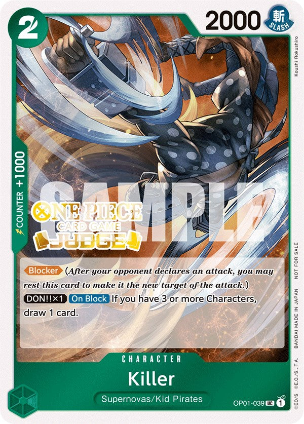 Killer (Judge Pack Vol. 3) [One Piece Promotion Cards] | Red Riot Games CA