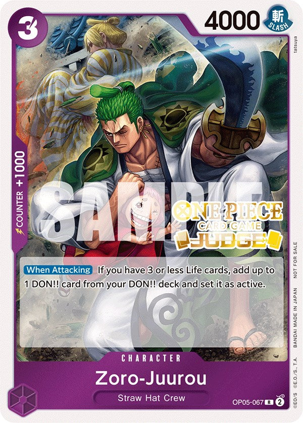 Zoro-Juurou (Judge Pack Vol. 3) [One Piece Promotion Cards] | Red Riot Games CA