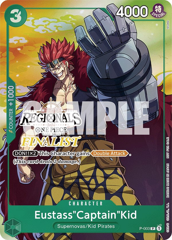 Eustass"Captain"Kid (Offline Regional 2024 Vol. 2) [Finalist] [One Piece Promotion Cards] | Red Riot Games CA