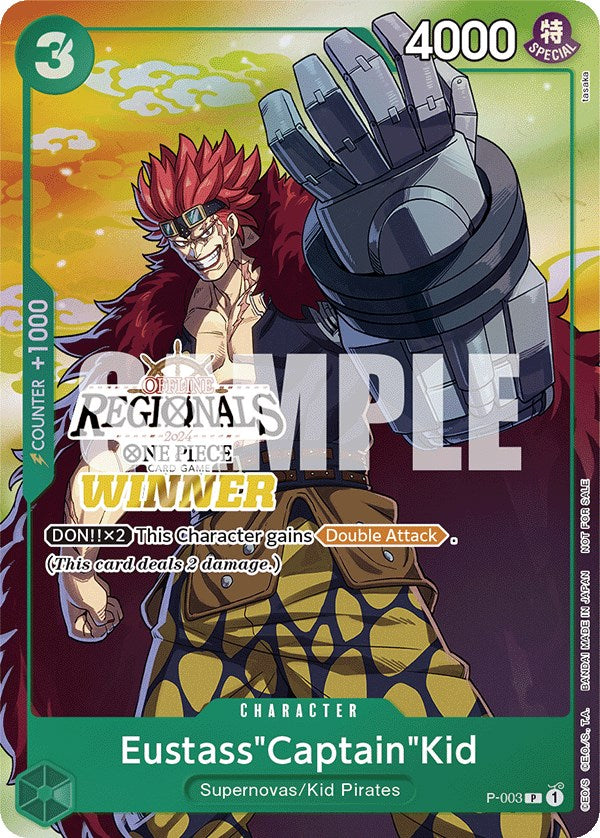 Eustass"Captain"Kid (Offline Regional 2024 Vol. 2) [Winner] [One Piece Promotion Cards] | Red Riot Games CA