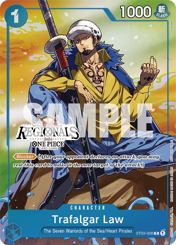 Trafalgar Law (Offline Regional 2024 Vol. 2) [Participant] [One Piece Promotion Cards] | Red Riot Games CA