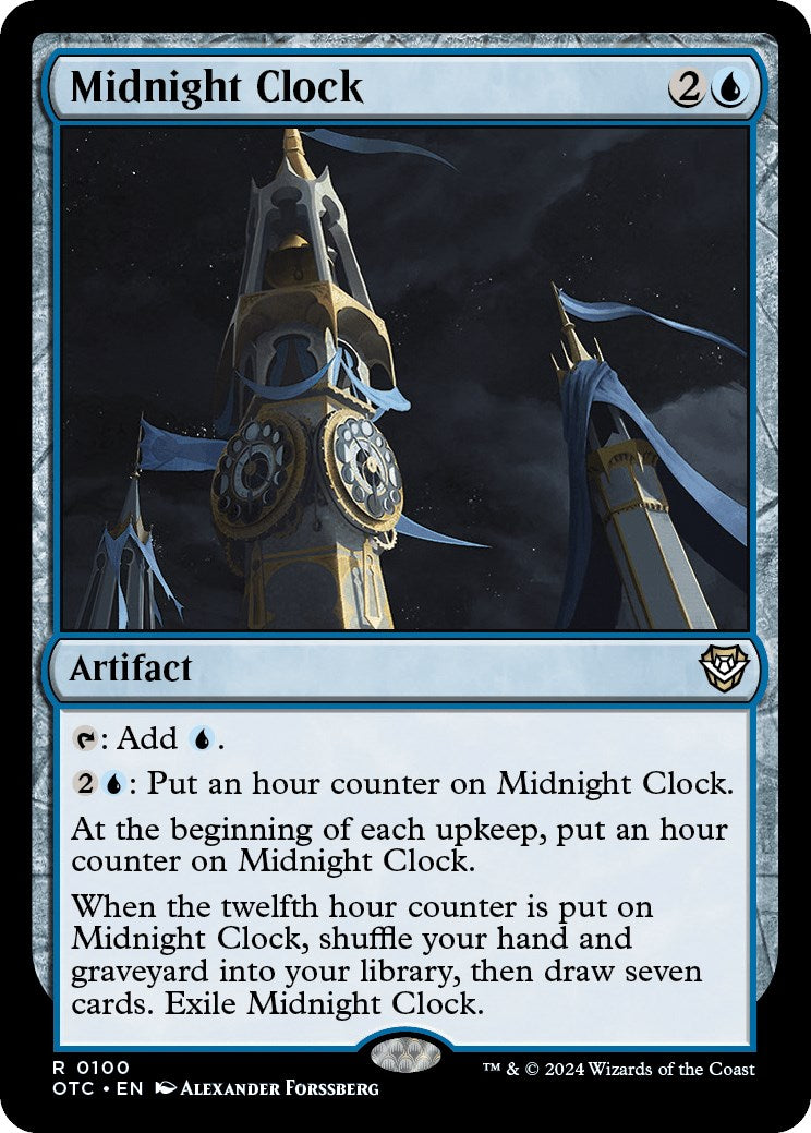 Midnight Clock [Outlaws of Thunder Junction Commander] | Red Riot Games CA