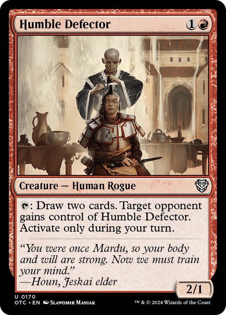 Humble Defector [Outlaws of Thunder Junction Commander] | Red Riot Games CA