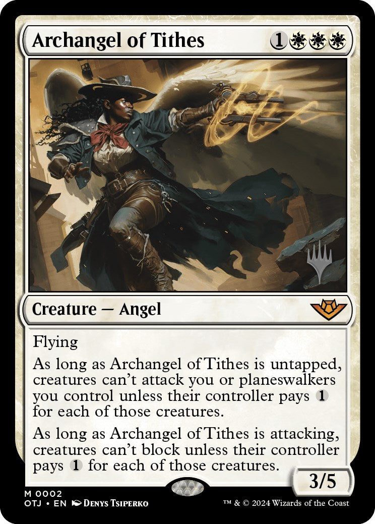 Archangel of Tithes (Promo Pack) [Outlaws of Thunder Junction Promos] | Red Riot Games CA