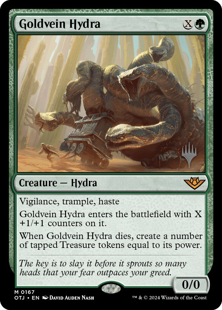 Goldvein Hydra (Promo Pack) [Outlaws of Thunder Junction Promos] | Red Riot Games CA
