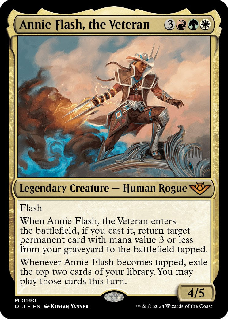 Annie Flash, the Veteran (Promo Pack) [Outlaws of Thunder Junction Promos] | Red Riot Games CA
