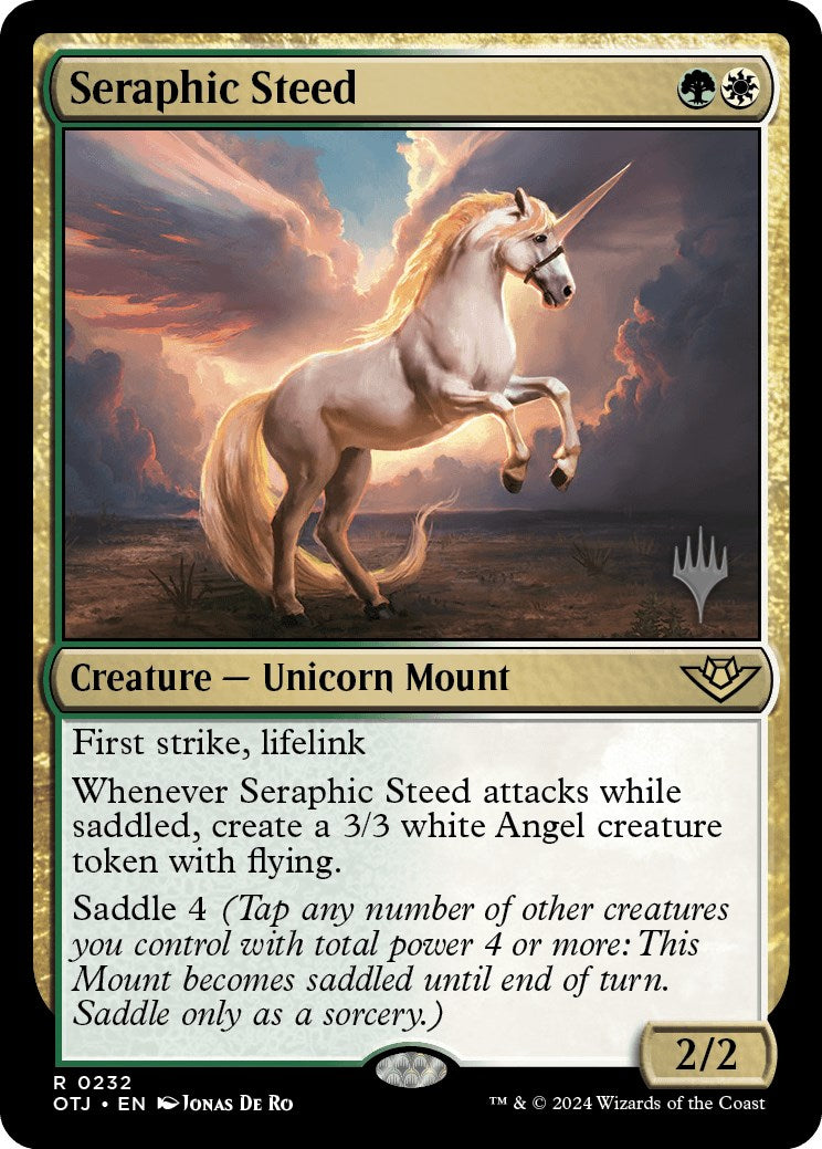 Seraphic Steed (Promo Pack) [Outlaws of Thunder Junction Promos] | Red Riot Games CA