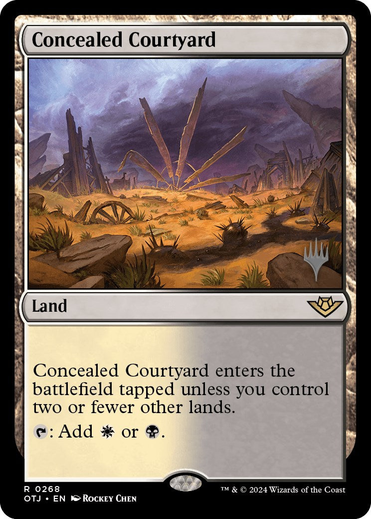 Concealed Courtyard (Promo Pack) [Outlaws of Thunder Junction Promos] | Red Riot Games CA