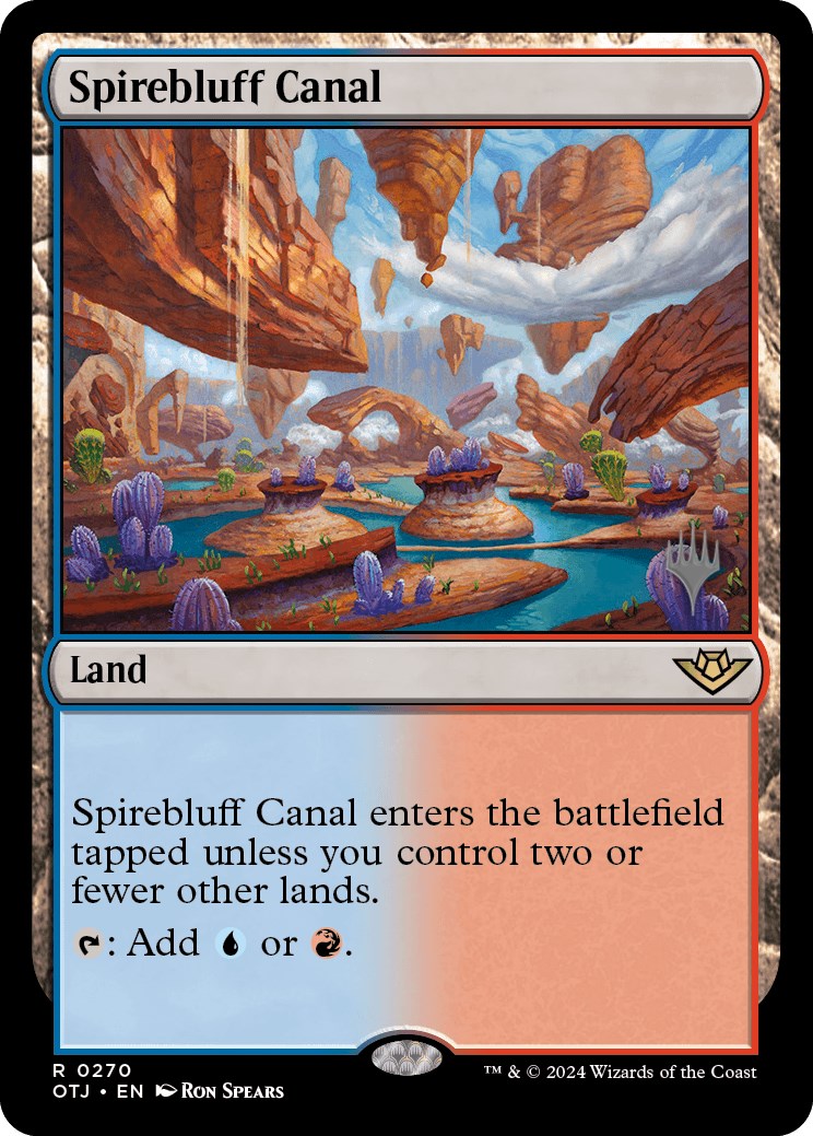 Spirebluff Canal (Promo Pack) [Outlaws of Thunder Junction Promos] | Red Riot Games CA