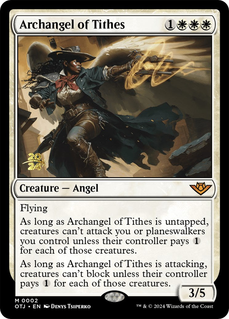 Archangel of Tithes [Outlaws of Thunder Junction Prerelease Promos] | Red Riot Games CA
