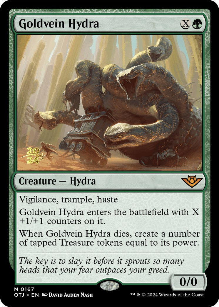 Goldvein Hydra [Outlaws of Thunder Junction Prerelease Promos] | Red Riot Games CA