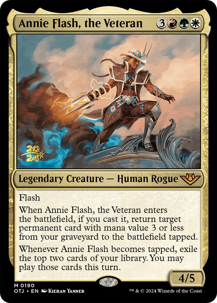 Annie Flash, the Veteran [Outlaws of Thunder Junction Prerelease Promos] | Red Riot Games CA