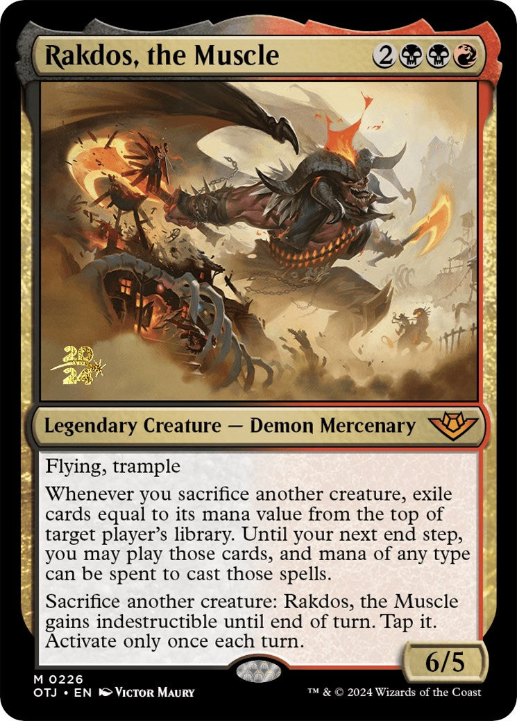 Rakdos, the Muscle [Outlaws of Thunder Junction Prerelease Promos] | Red Riot Games CA