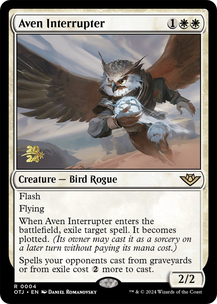 Aven Interrupter [Outlaws of Thunder Junction Prerelease Promos] | Red Riot Games CA