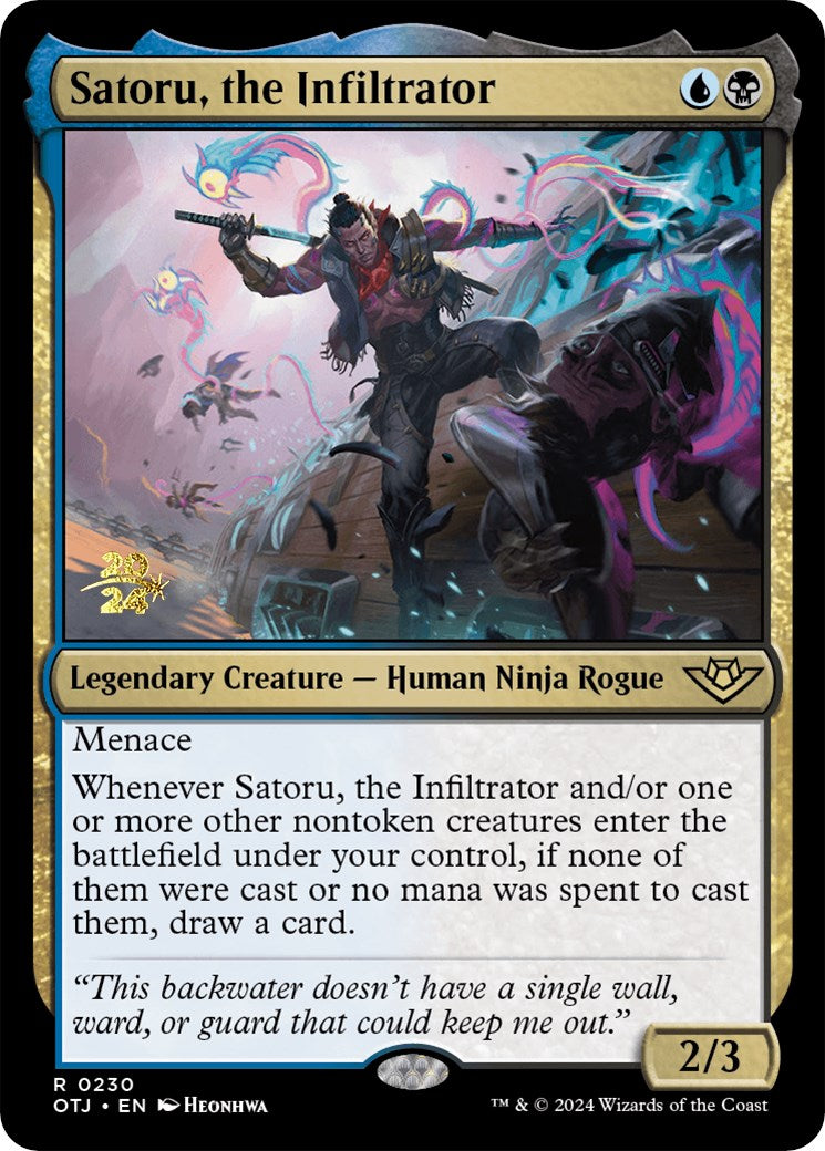 Satoru, the Infiltrator [Outlaws of Thunder Junction Prerelease Promos] | Red Riot Games CA
