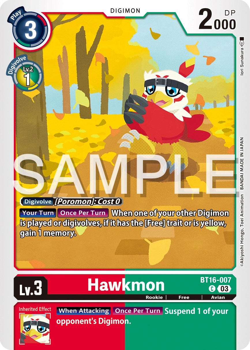 Hawkmon [BT16-007] [Beginning Observer] | Red Riot Games CA