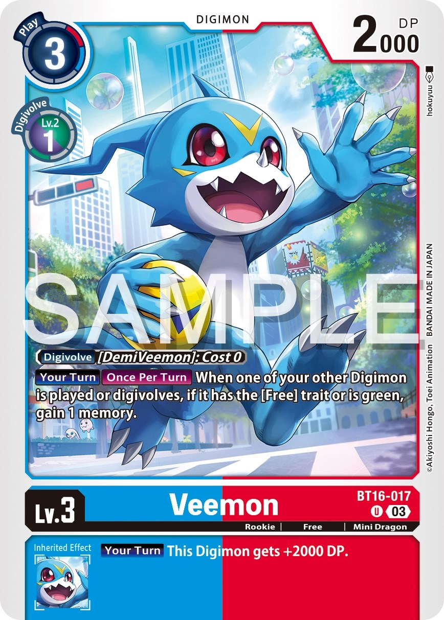 Veemon [BT16-017] [Beginning Observer] | Red Riot Games CA