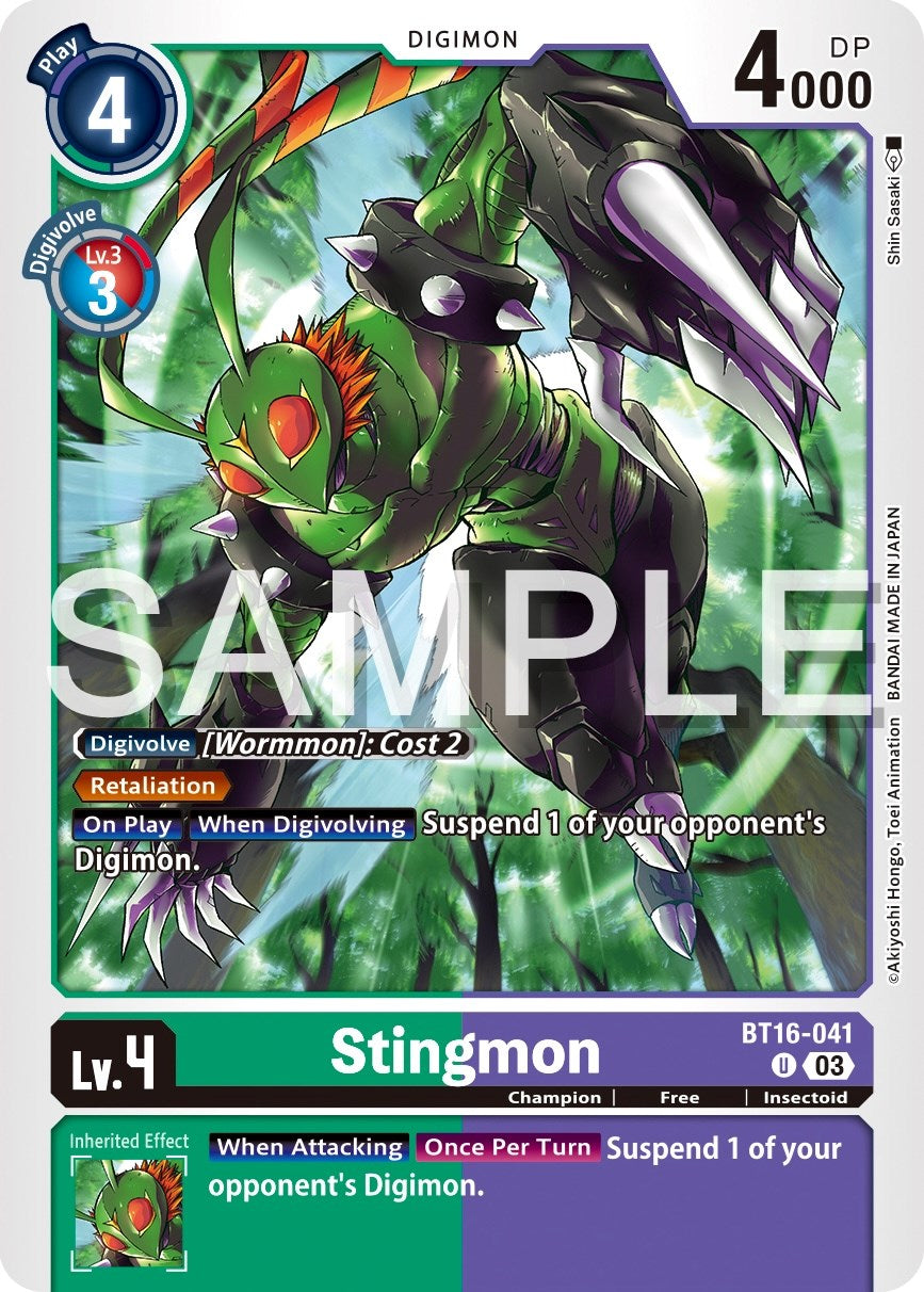 Stingmon [BT16-041] [Beginning Observer] | Red Riot Games CA