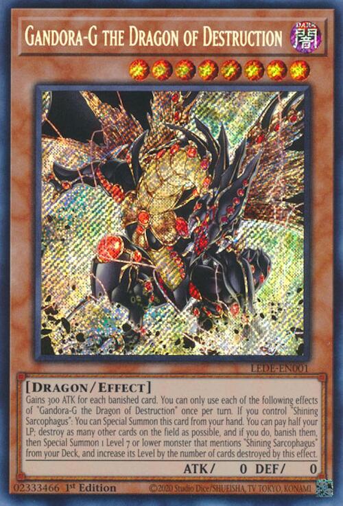 Gandora-G the Dragon of Destruction [LEDE-EN001] Secret Rare | Red Riot Games CA