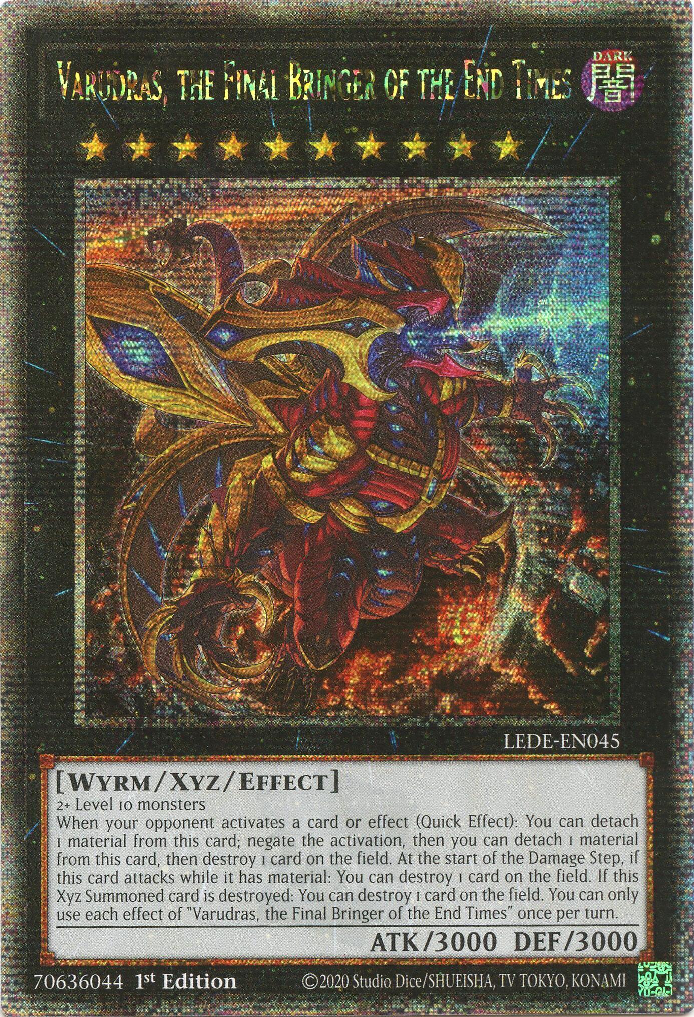 Varudras, the Final Bringer of the End Times (Quarter Century Secret Rare) [LEDE-EN045] Quarter Century Secret Rare | Red Riot Games CA