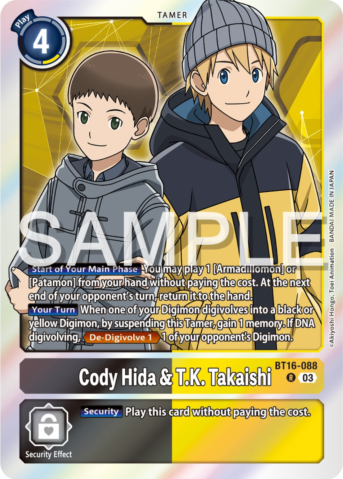 Cody Hida & T.K. Takaishi [BT16-088] [Beginning Observer] | Red Riot Games CA