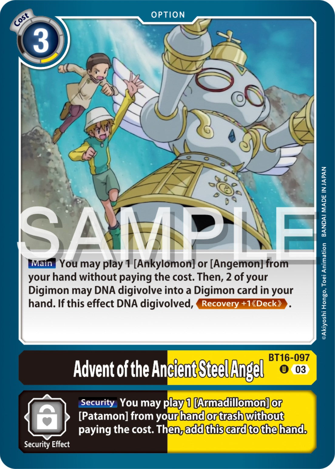 Advent of the Ancient Steel Angel [BT16-097] [Beginning Observer] | Red Riot Games CA