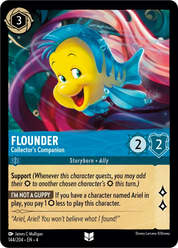Flounder - Collector's Companion (144/204) [Ursula's Return] | Red Riot Games CA