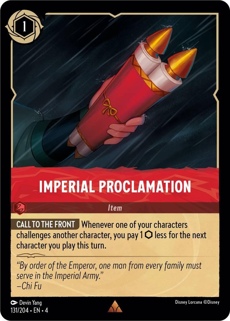 Imperial Proclamation (131/204) [Ursula's Return] | Red Riot Games CA