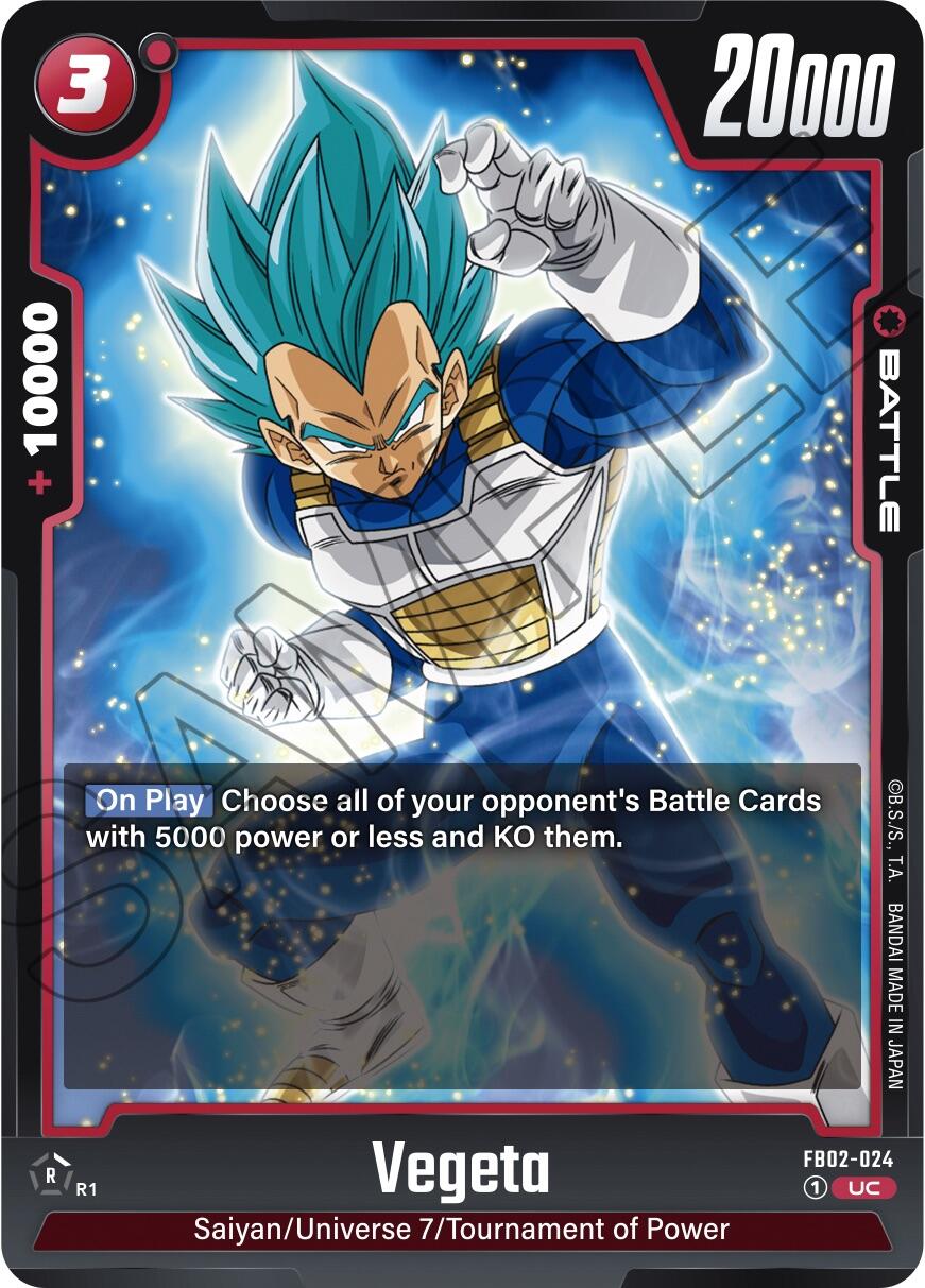 Vegeta (FB02-024) [Blazing Aura] | Red Riot Games CA