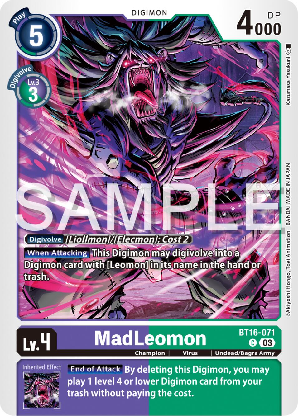 MadLeomon [BT16-071] [Beginning Observer] | Red Riot Games CA