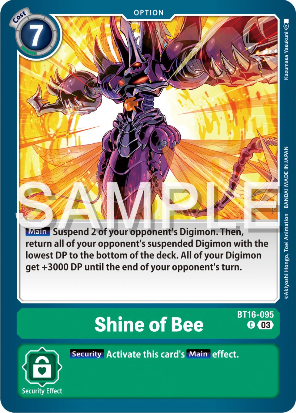 Shine of Bee [BT16-095] [Beginning Observer] | Red Riot Games CA