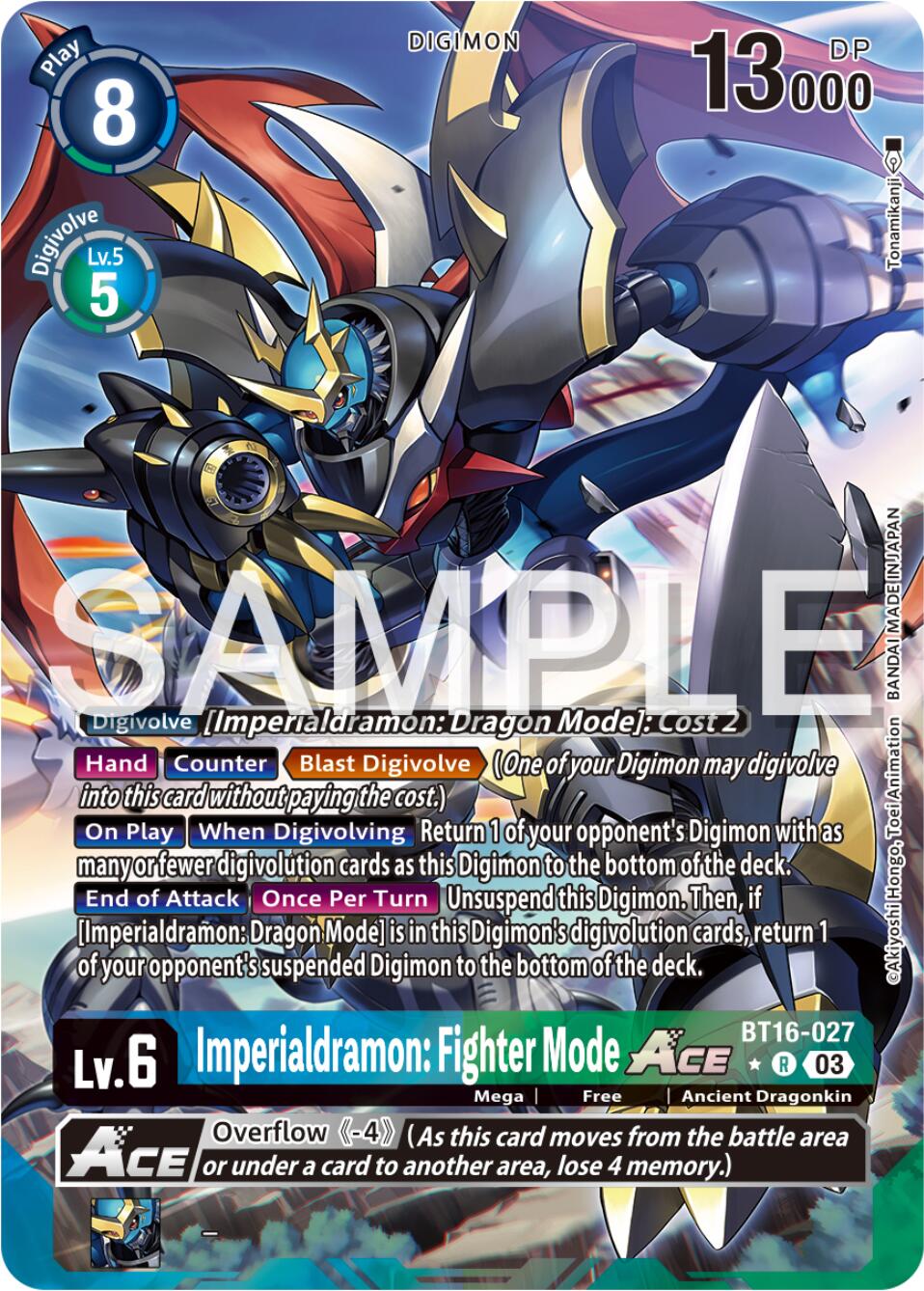 Imperialdramon: Fighter Mode Ace [BT16-027] (Alternate Art) [Beginning Observer] | Red Riot Games CA