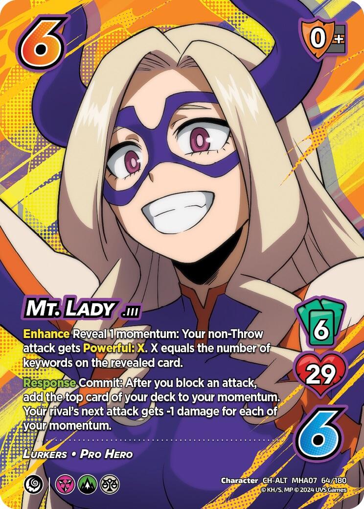 Mt. Lady (Alternate Art) [Girl Power] | Red Riot Games CA