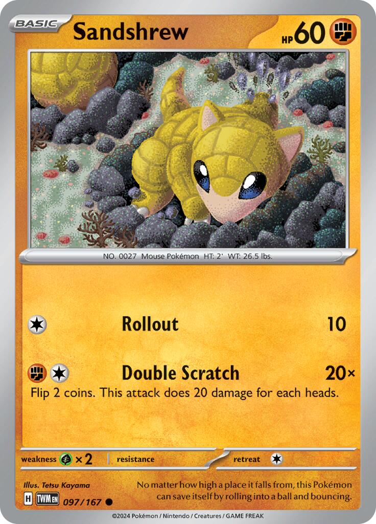 Sandshrew (097/167) [Scarlet & Violet: Twilight Masquerade] | Red Riot Games CA